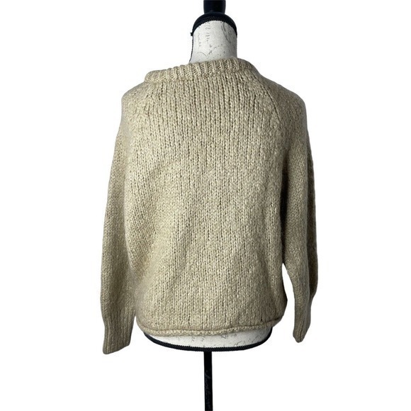 Zara Knit Brown Sweater Blended Fabric Size Small - Picture 5 of 6